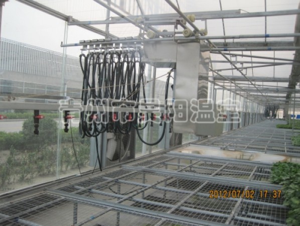 Greenhouse mobile waterwheel